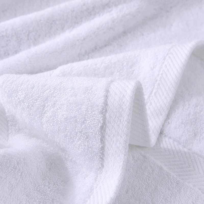 100% Combed Cotton White Terry Face Towel For Hotel Plain Or Jacquard price